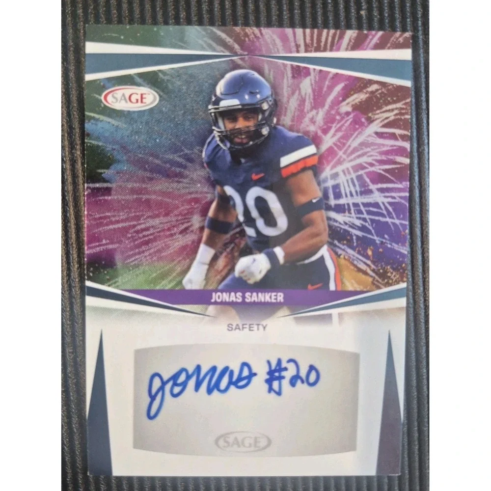 2024 Sage Jonas Sanker #A-JS Silver Fireworks Autographs (AU) (RC) Saints